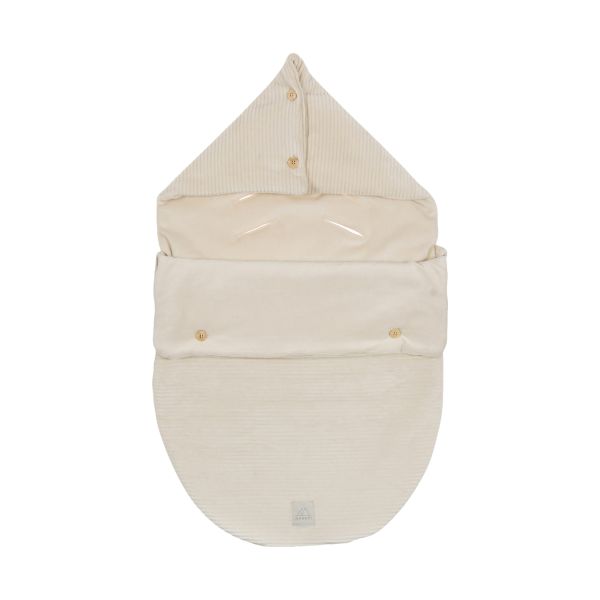Nanami Rib Velvet Voetenzak - Naturel