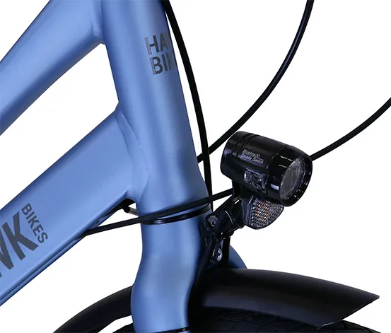 HAWK Bikes Fahrrad »Trekking Lady Super Deluxe Plus«, blau, 28 Zoll, 48-cm-Rahmen