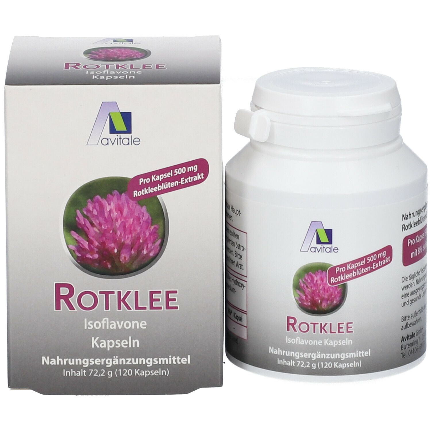 Avitale Rotklee 500mg
