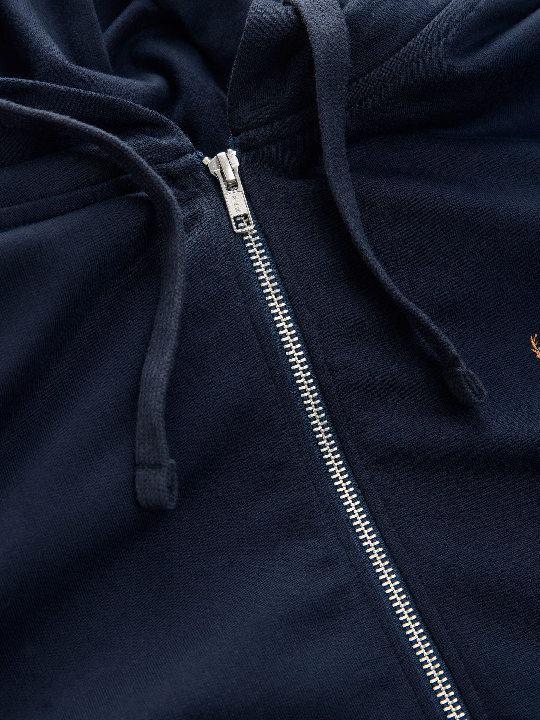 Donkerblauw - Lichte hoodie met rits