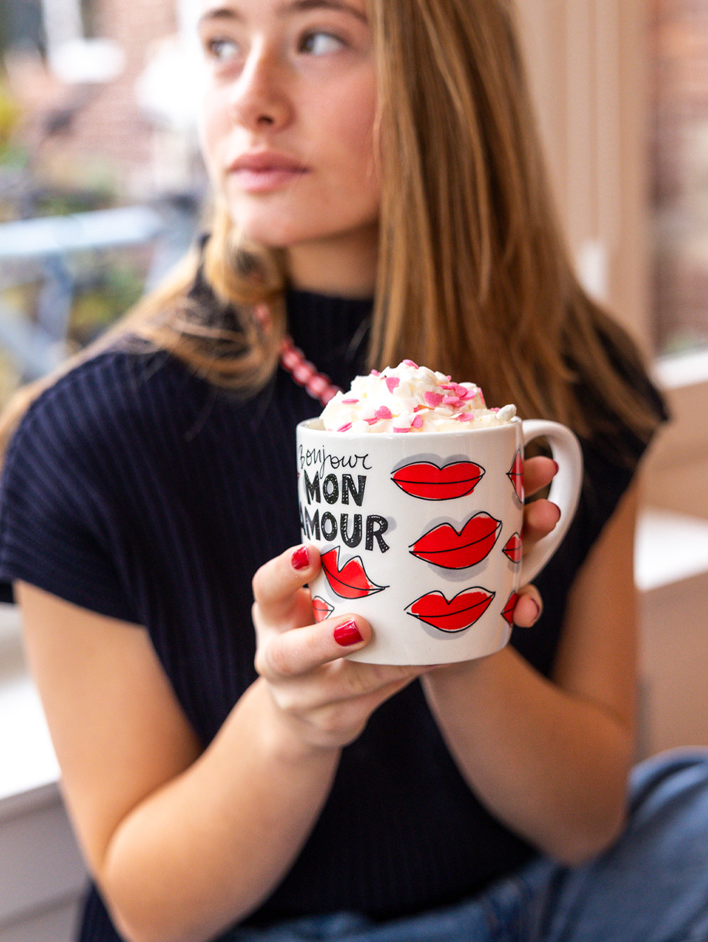 Cappuccinobeker 0.5L Valentijn Kusjes