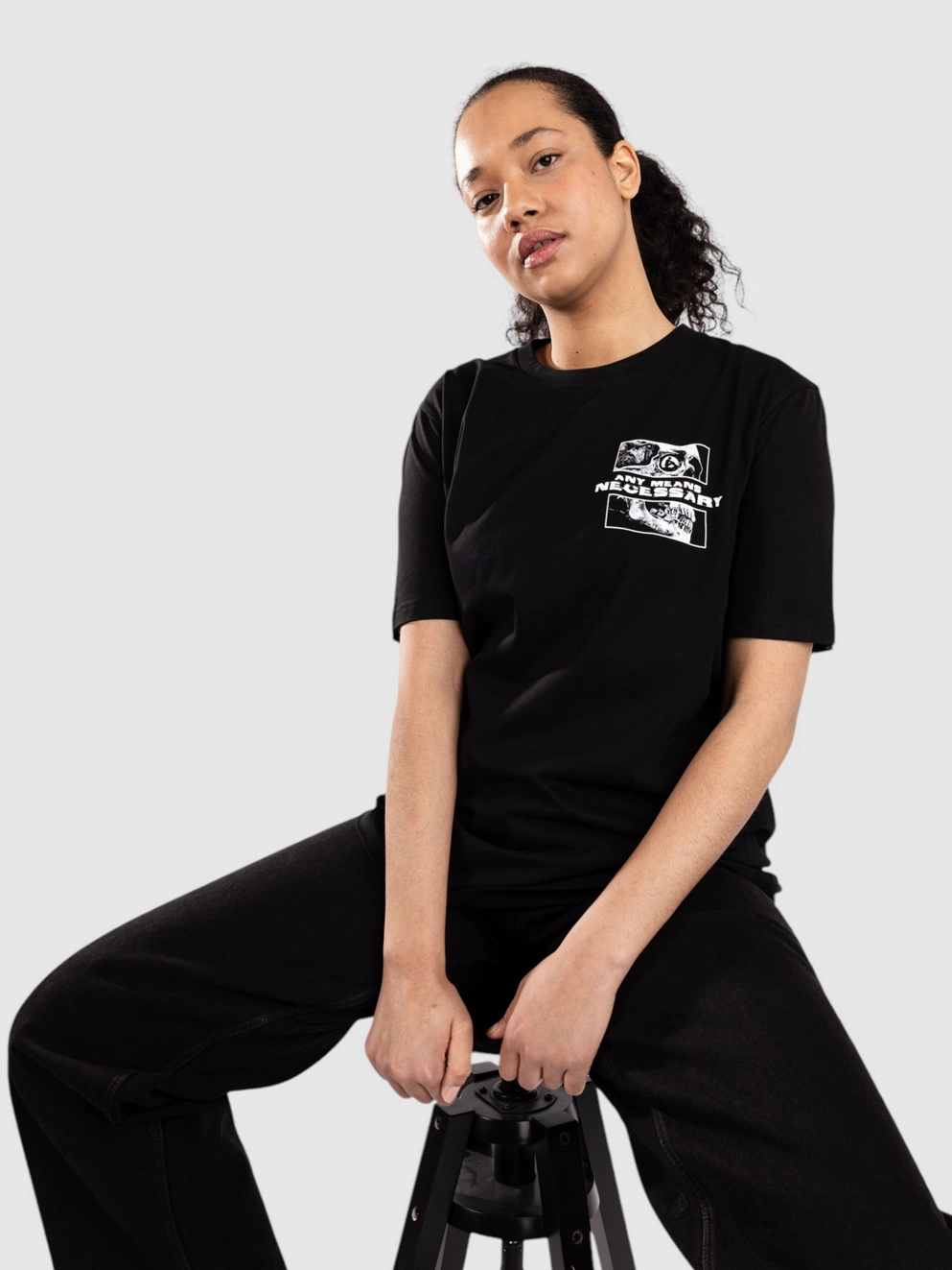Any Means Necessary Are We Even Alive T-Shirt black