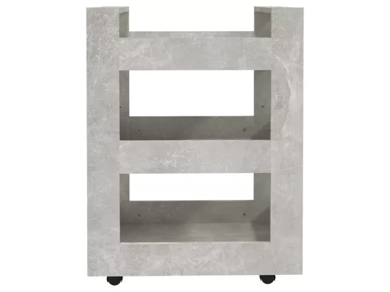 Chariot de cuisine Gris béton 60x45x80 cm Bois d'ingénierie