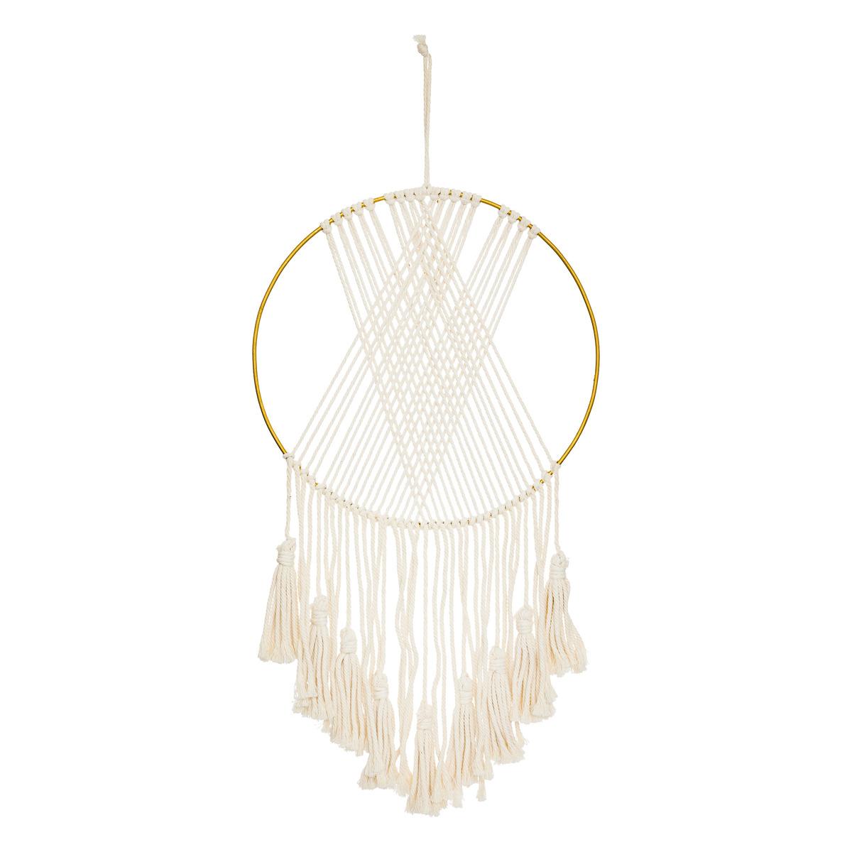 DECO MURALE MACRAME SOLINE D.77X36CM