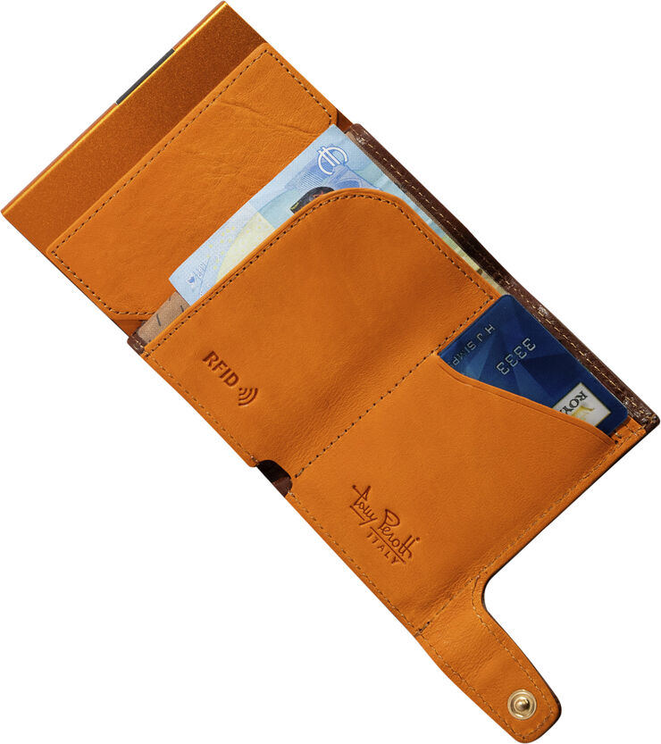 Tony Perotti Furbo cardholder with banknote and coin pocket Db