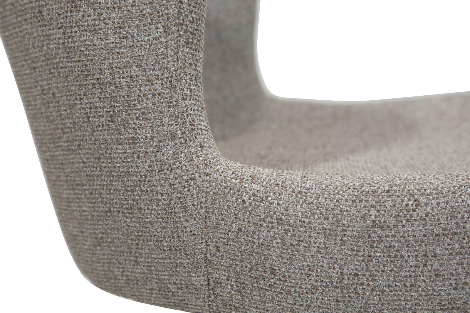 Glam kontorstol Tekstil Bouclé Pebble Earth med sorte ben
