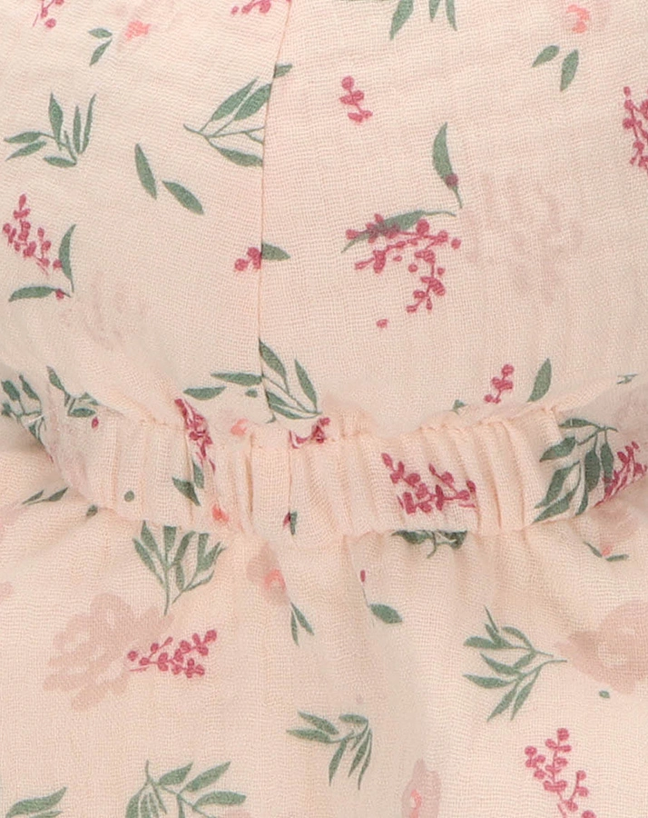 Musselin-Flapper LEAVES in rosa