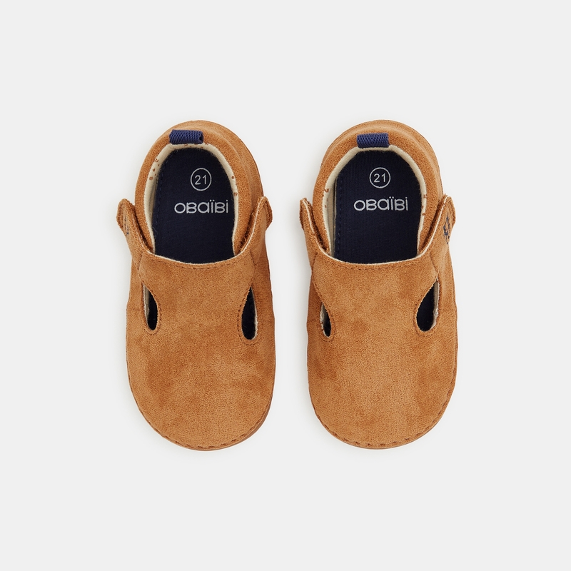 Chaussons parc beige bébé garçon