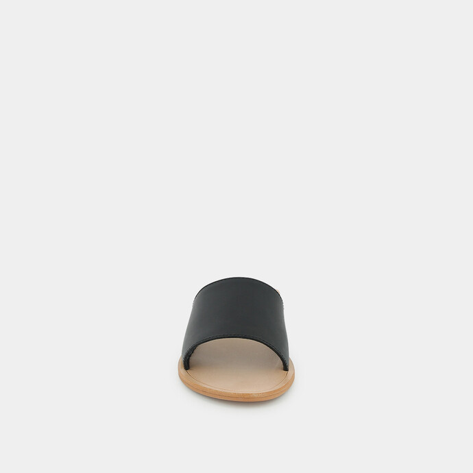 Mules  en cuir noir