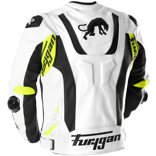 Furygan - Blouson Raptor Evo 3 Blanc / Noir / Jaune fluo