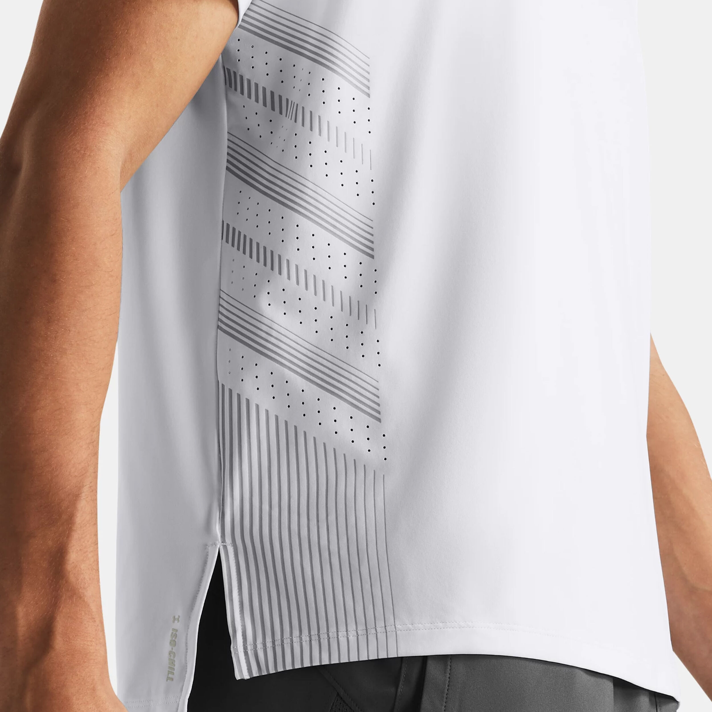 Under Armour Launch Elite Graphic Maillot De Course Hommes - Blanc , Gris