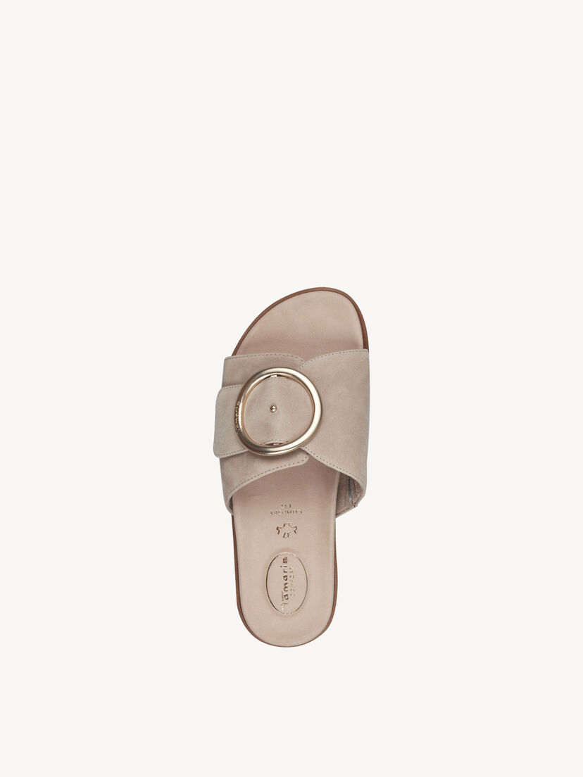 Leren Slipper - beige