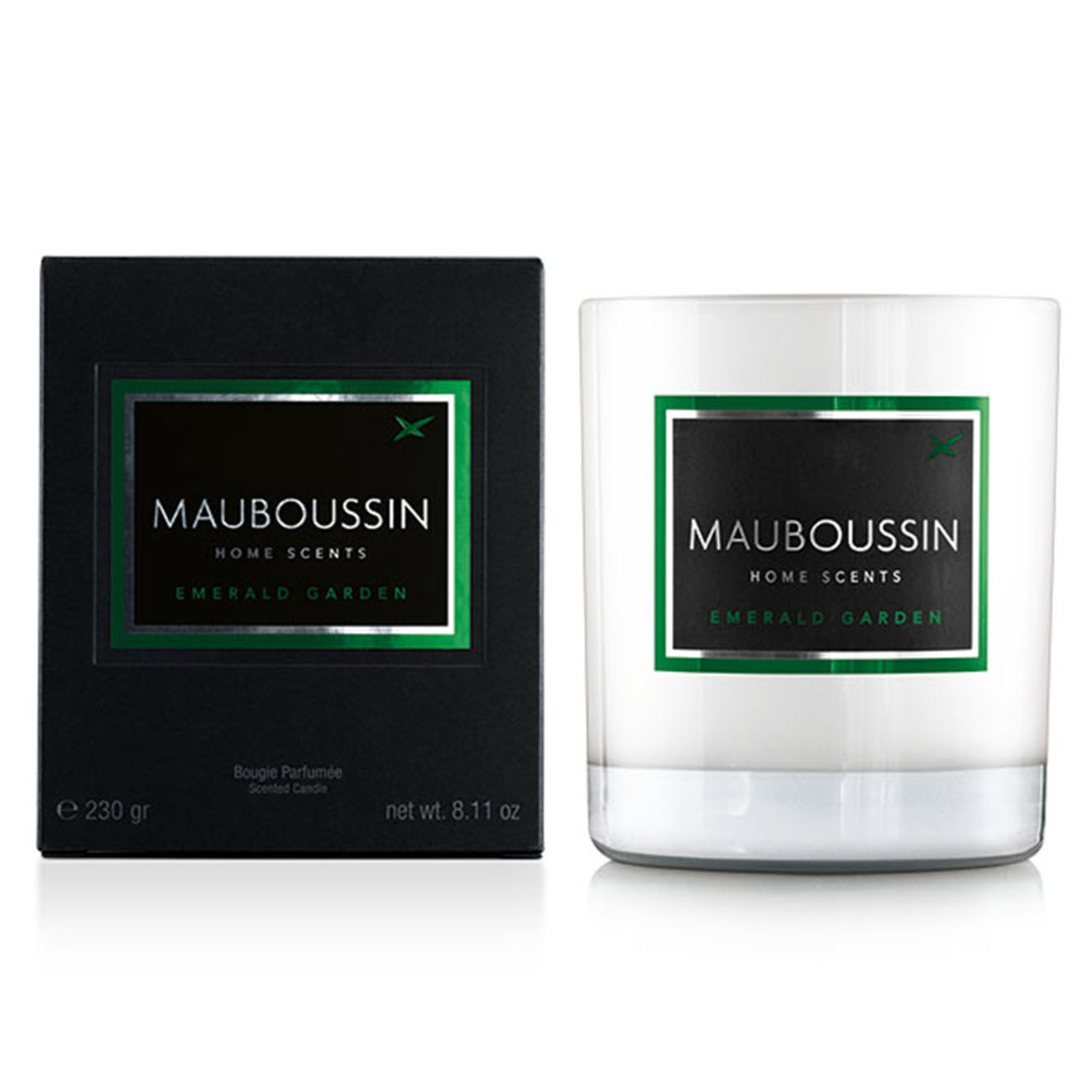 Mauboussin Bougie Parfumée Jardin d'Emeraude - 1 mèche 50h