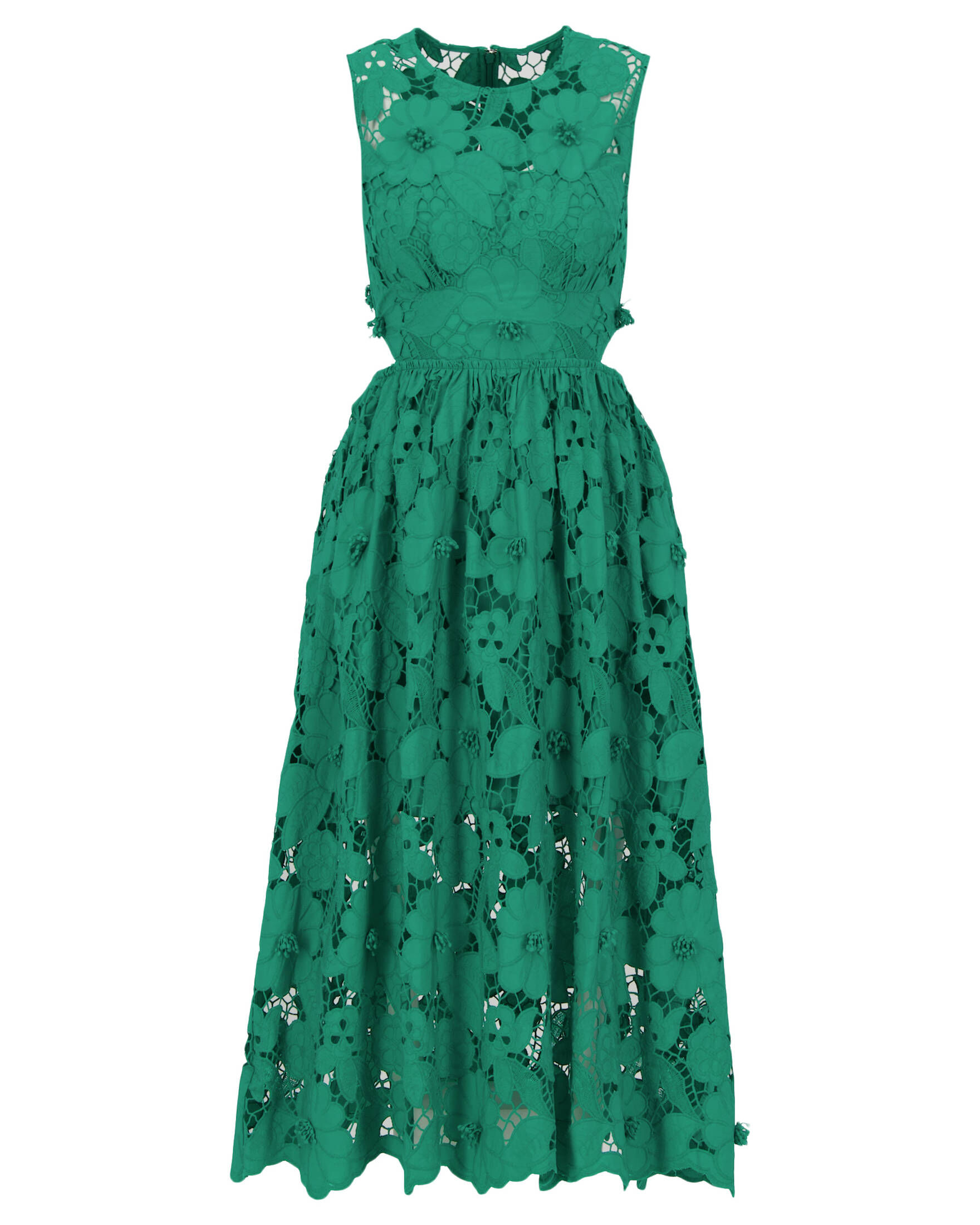 self-portrait| Damen Sommerkleid 3D COTTON LACE