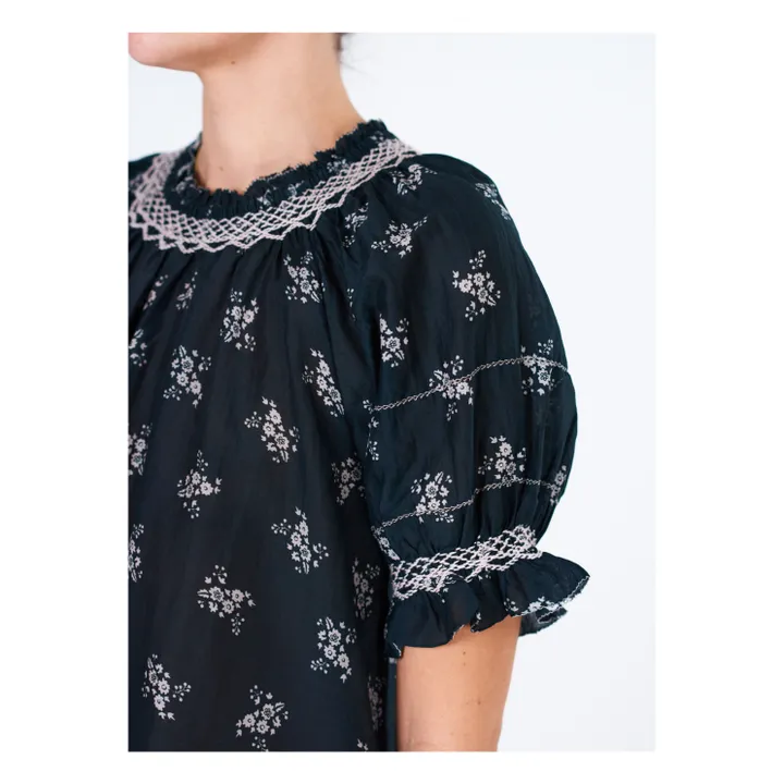 M.A.B.E. Blouse Imprimé Vivi | Noir