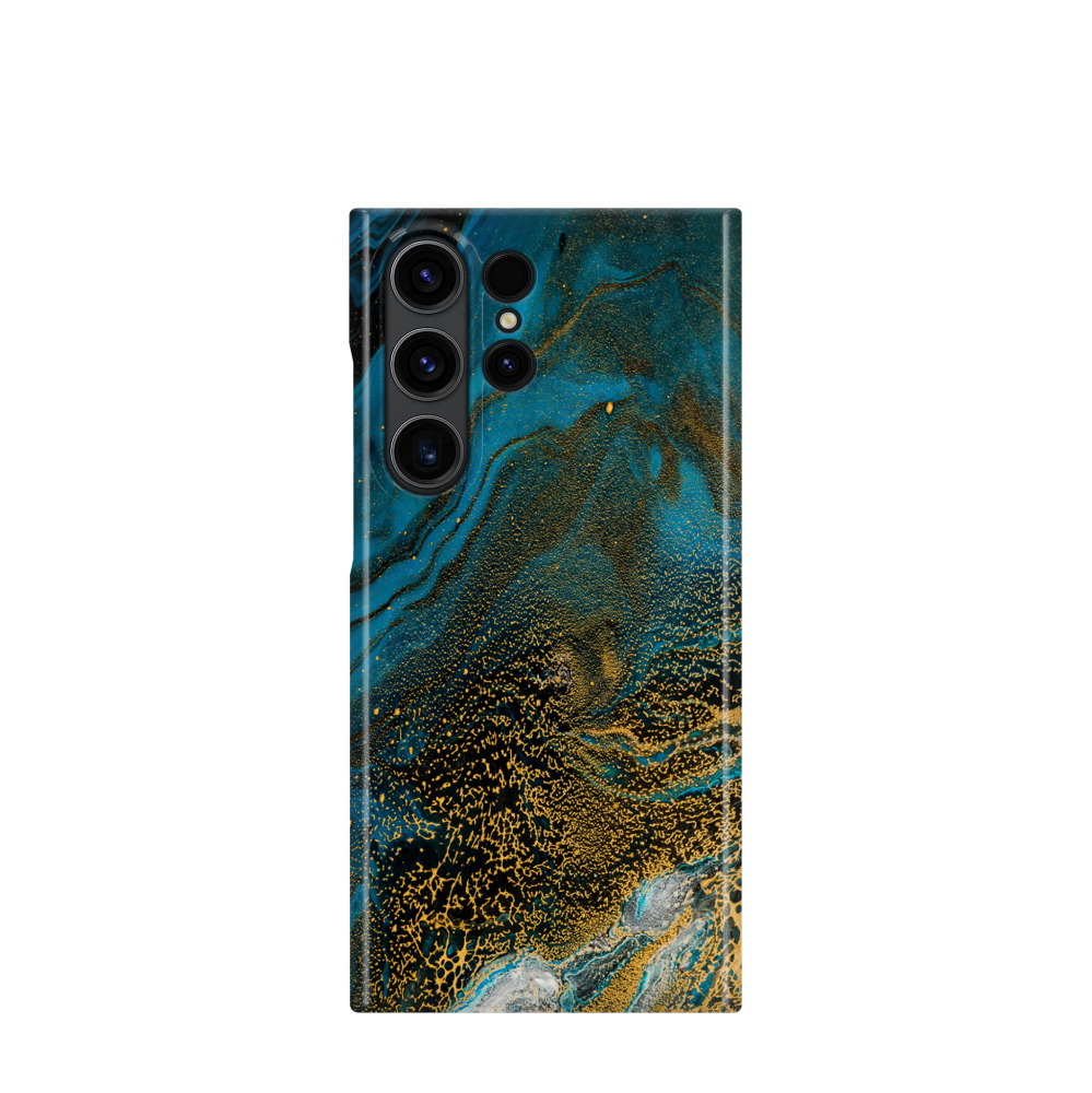 Samsung Galaxy S23 Ultra 5G Kunststoff Hülle Ozeangold - Blau