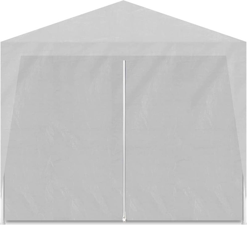Partytent - Wit - Polyethyleen - Staal Frame - Inclusief Montagematerialen