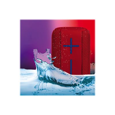 NGS Roller Coaster - mini enceinte waterprof sans fil - bluetooth - rouge
