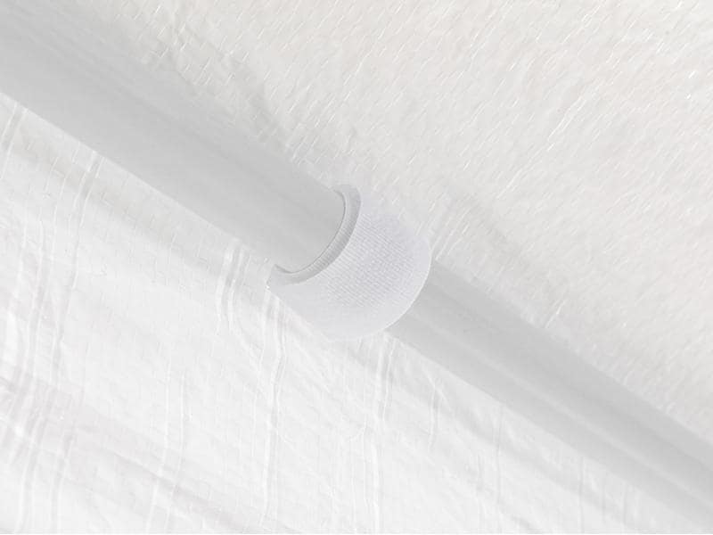 COCON Pavillon F00412, 3 x 3 m, Weiss Schutz vor Sonneneinstrahlung und leichtem Nieselregen