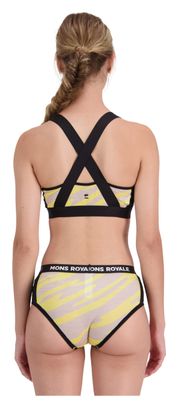 Brassière Mons Royale Stella X-Back Merino Jaune