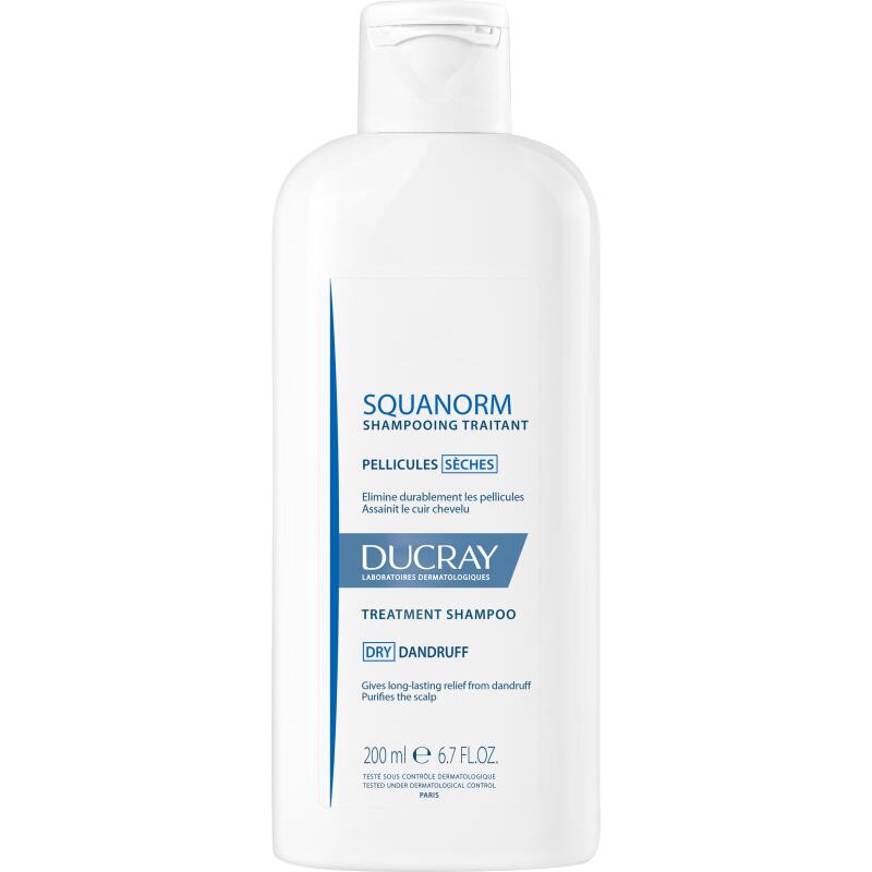 Shampooing traitant Ducray Squanorm pellicules sèches - Flacon de 200 ml