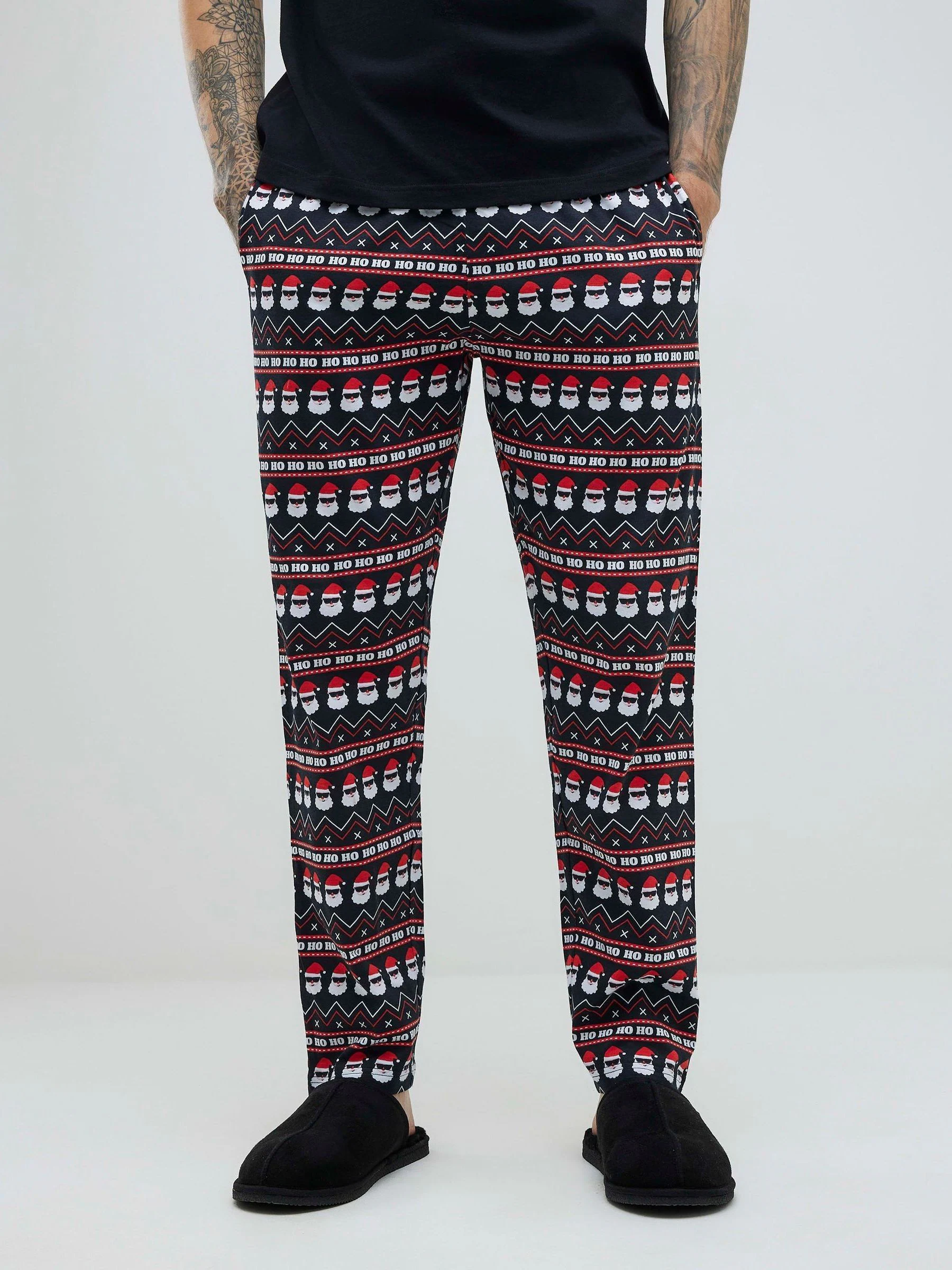 River Island Santa Pyjamas Set