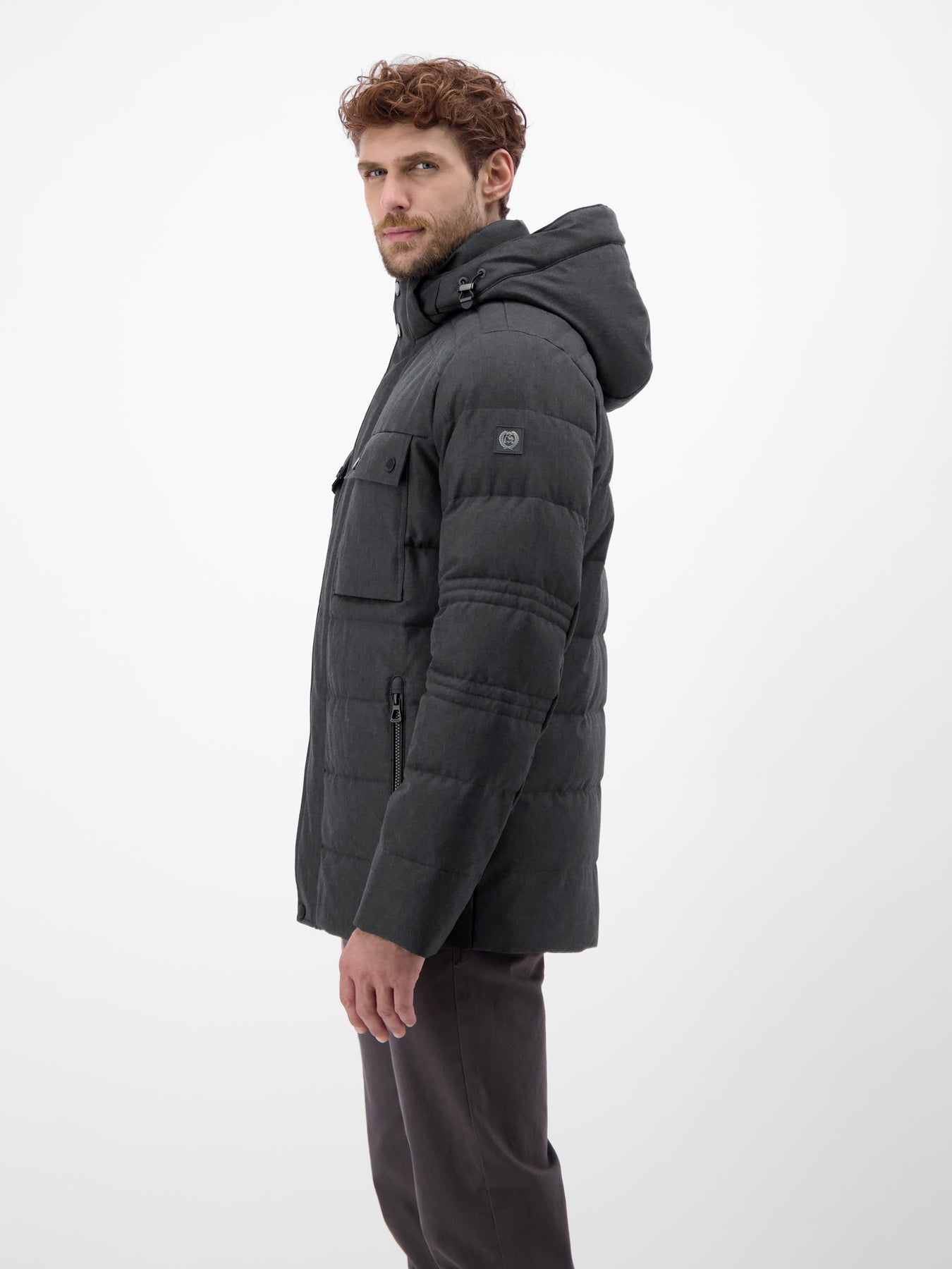 Herren Fieldjacket in Woll-Optik
