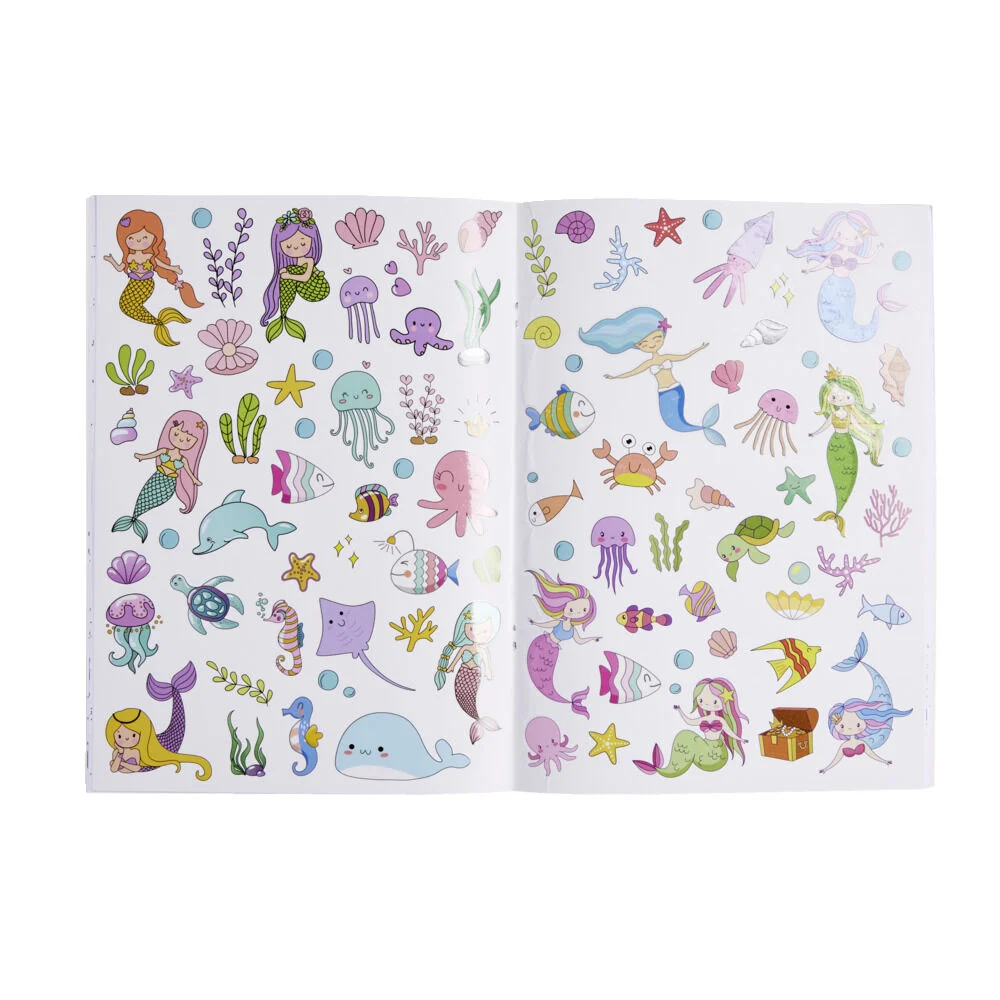 Livre de de coloriage 16 pages + 4 stickers inclus