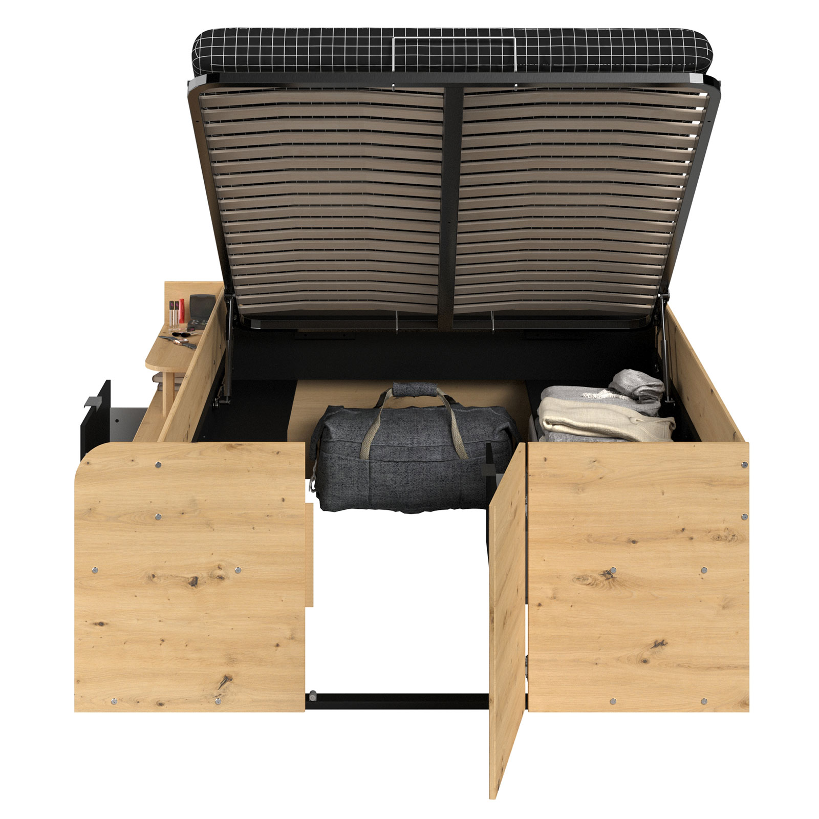 Hochbett TRAVEL - Artisan Eiche - 140x200 cm