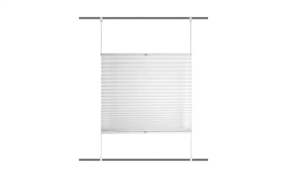 Plisseerollo Weiß 130 cm 70 cm