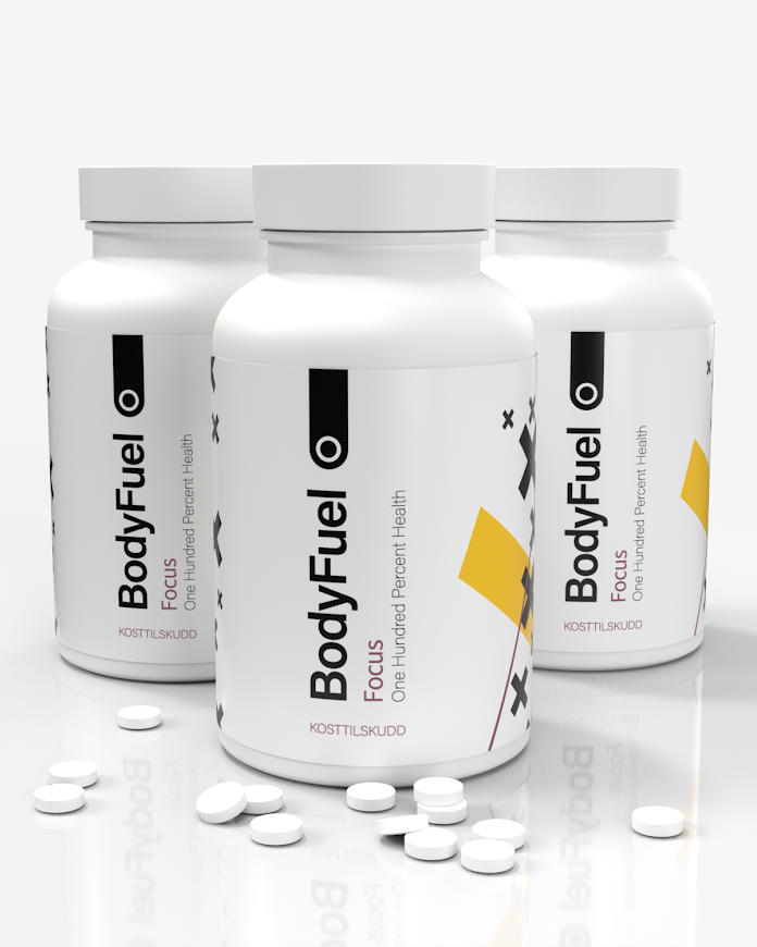 3x BodyFuel Focus - Konsentrasjonstilskudd