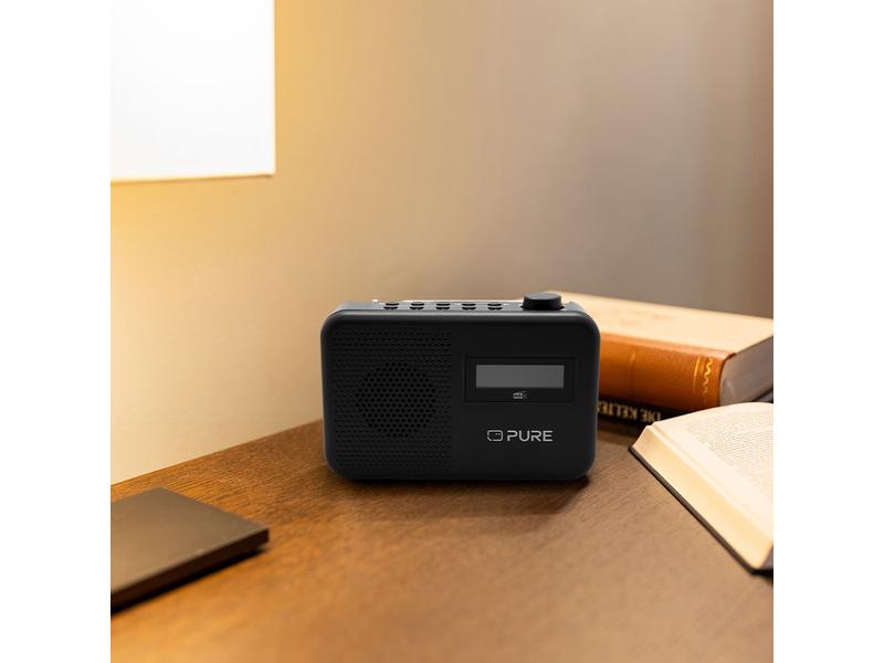 Pure DAB  Radio Elan One2 Schwarz Portables DAB /FM-Radio mit Bluetooth 5.1 für den täglichen Gebrauch