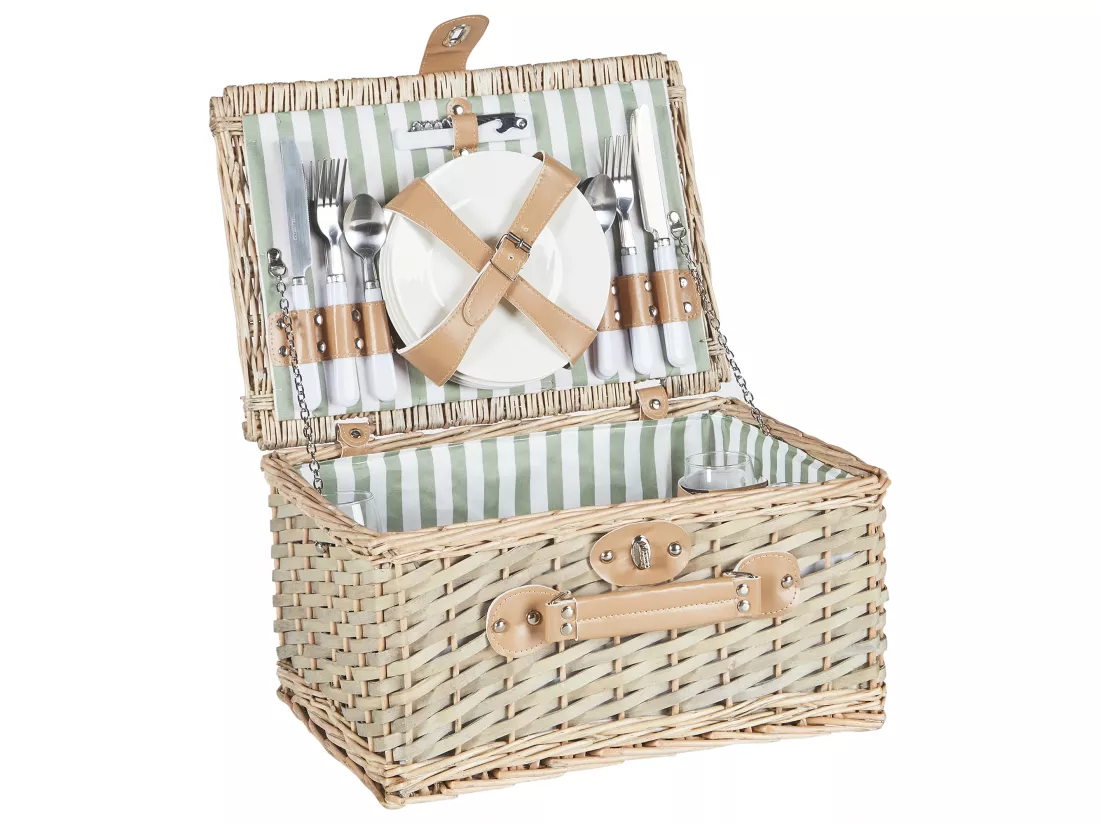 Panier de pique-nique CLEMENTINE Osier Naturel