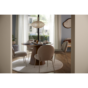 KARWEI halbank Abel beige bouclé stof