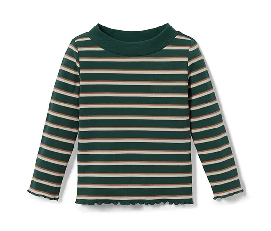 Rippshirt, weiß geringelt