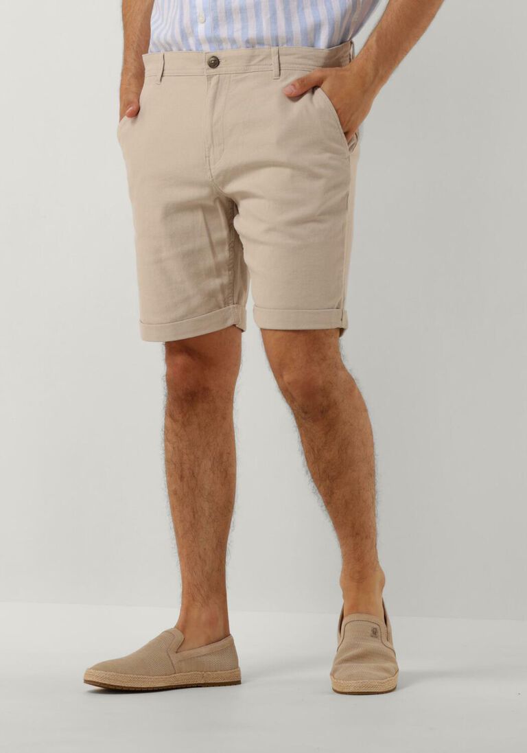 SELECTED HOMME beige selected homme korte broek slhslim-luton flex shorts
