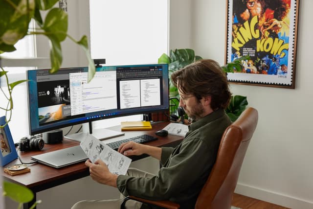 HP E45c G5 DQHD Curved Monitor PC-skærm
