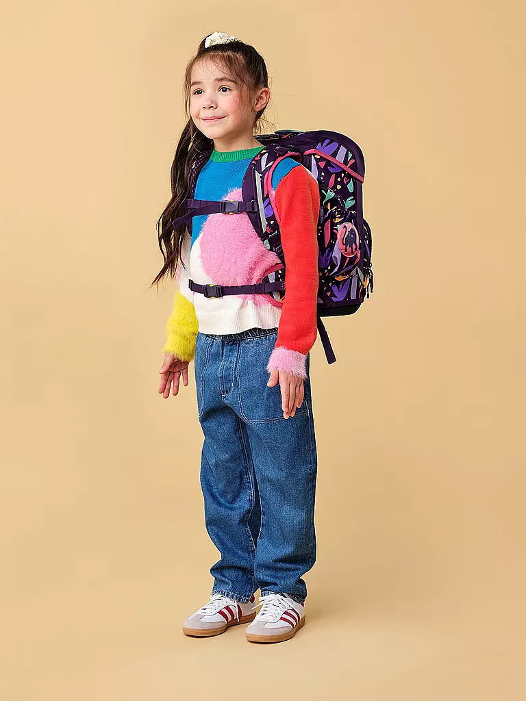 ERGOBAG Schultasche Set 5tlg CUBO LIGHT AmBärzonas  lila