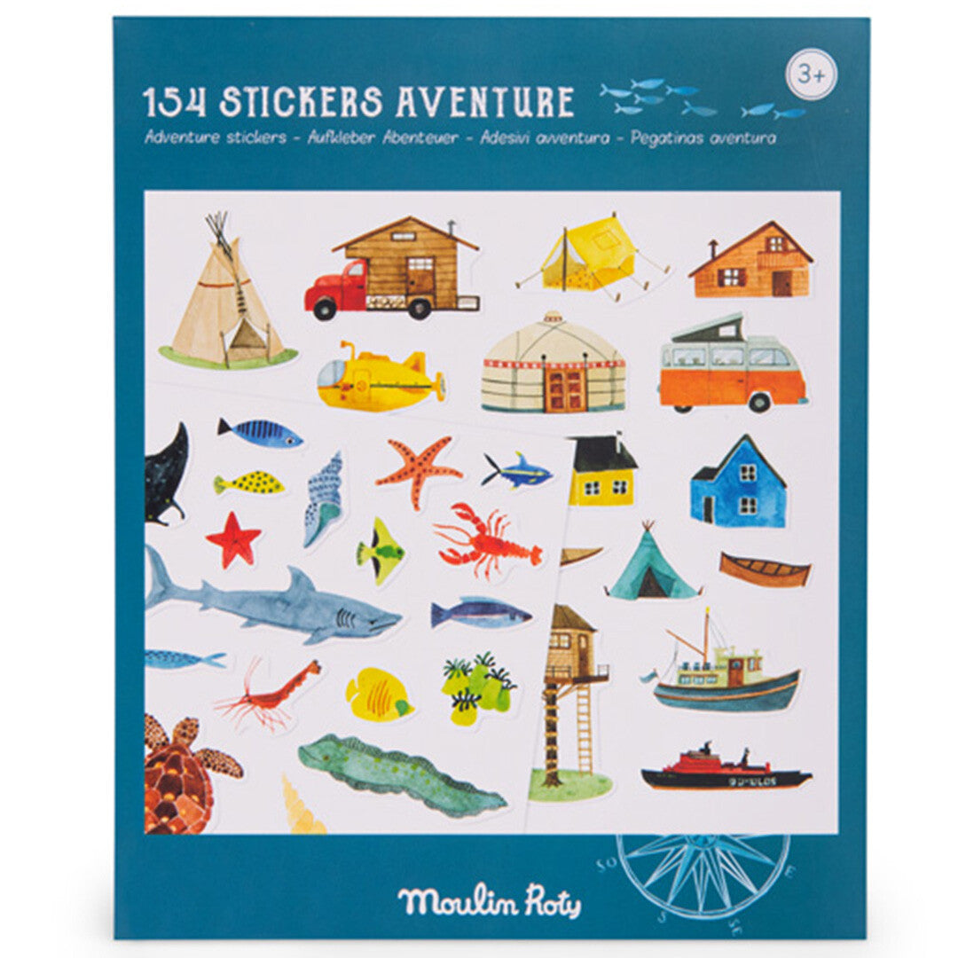 Moulin roty stickerset de ontdekker