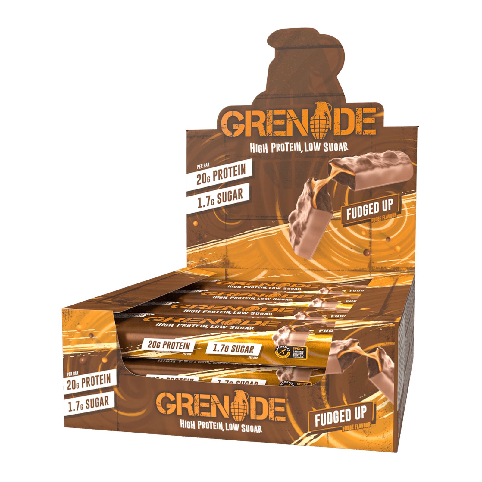 Grenade Protein Bar - 12x60g - Fudged Up