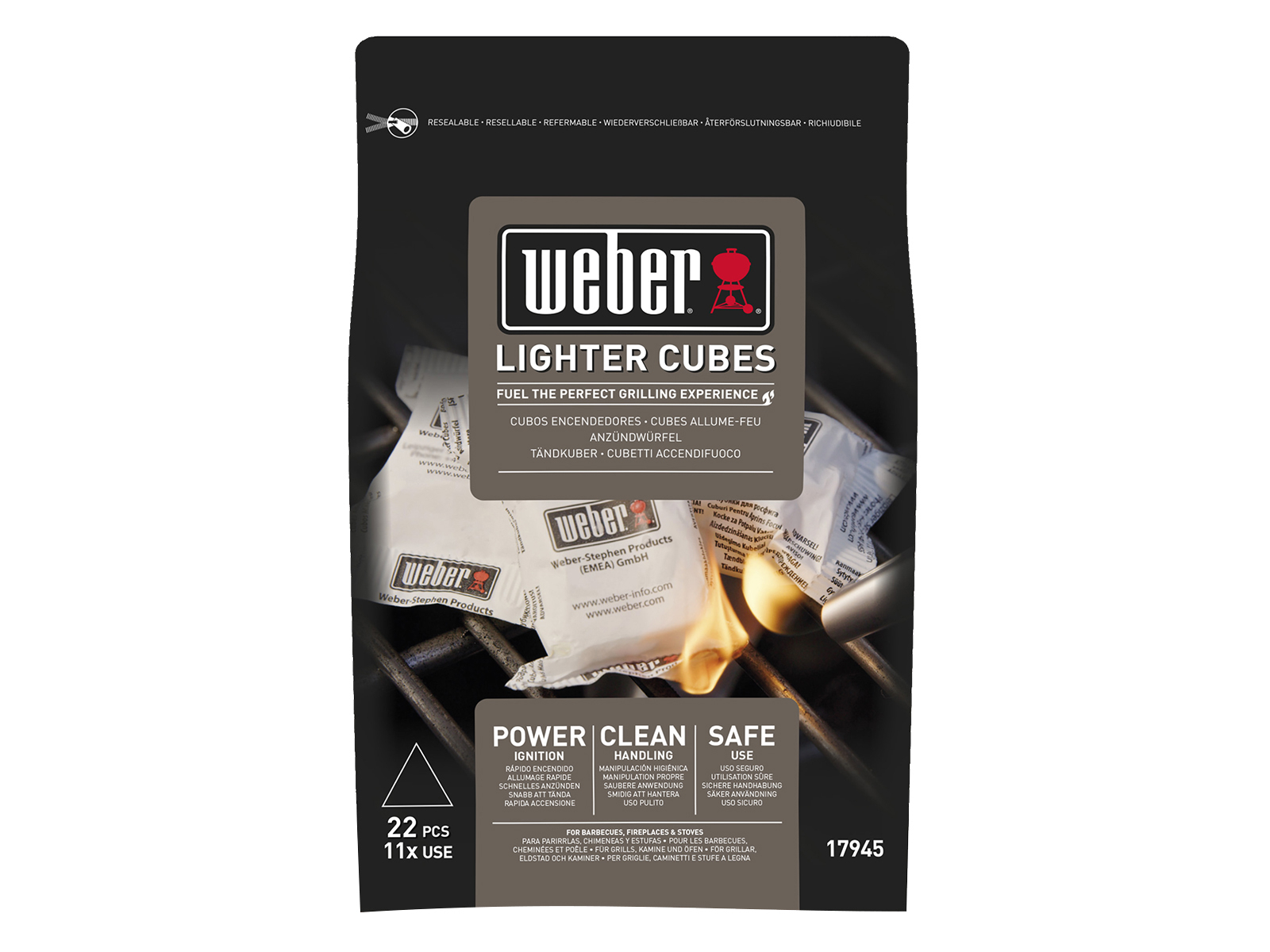 Weber power ignition aanmaakblokjes