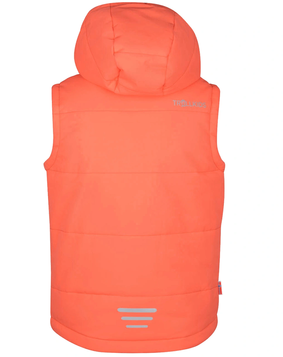 Kapuzen-Steppweste NARVIK in peach/mulberry