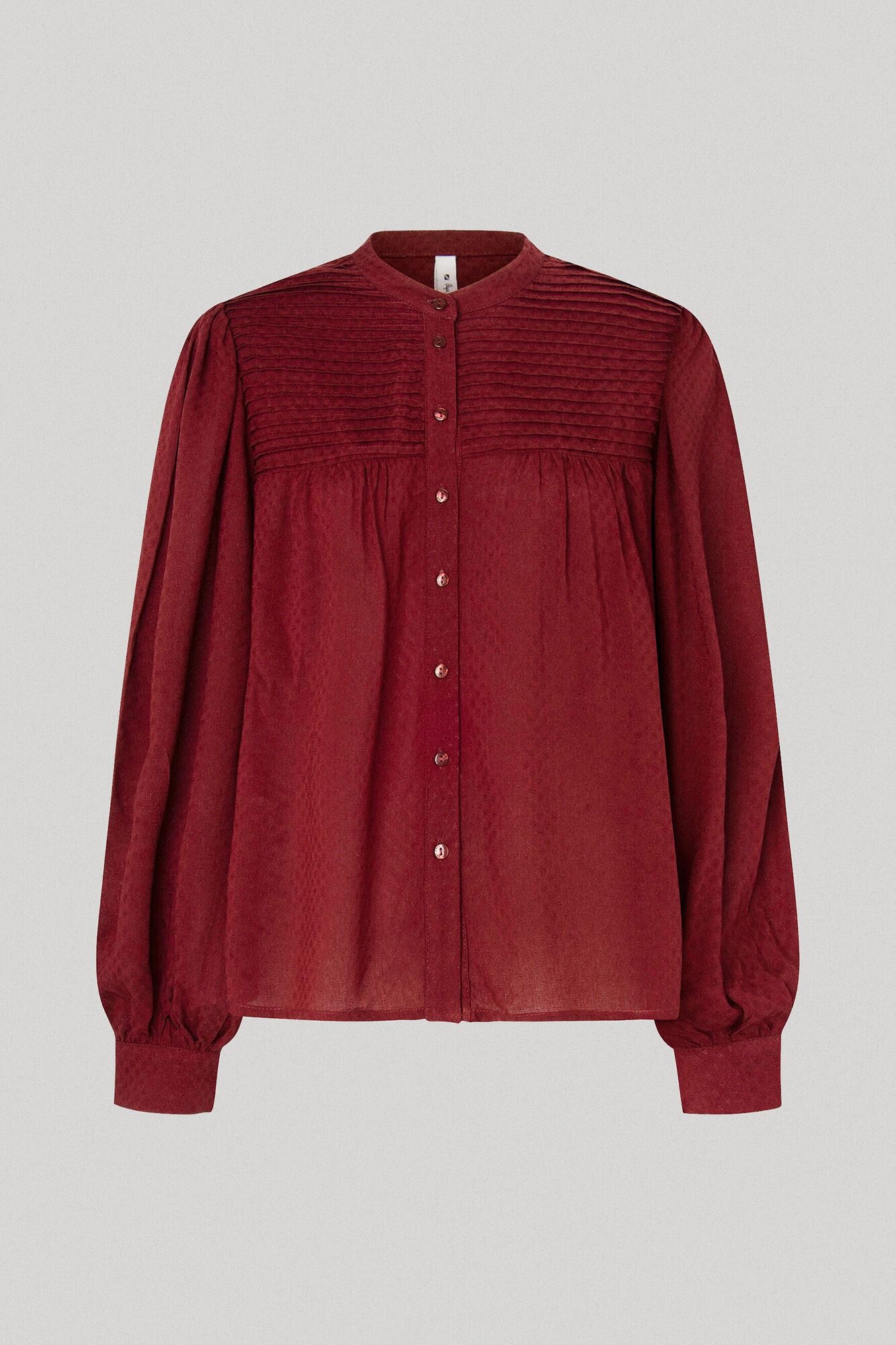 Blusa com detalhes plissados