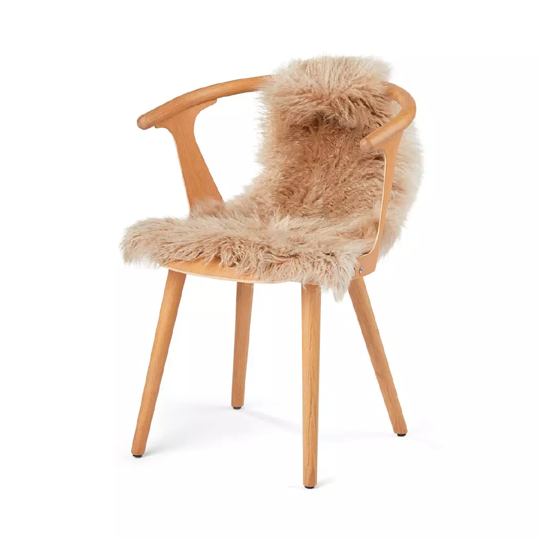 Schaffell Tibet 85 cm, sand taupe