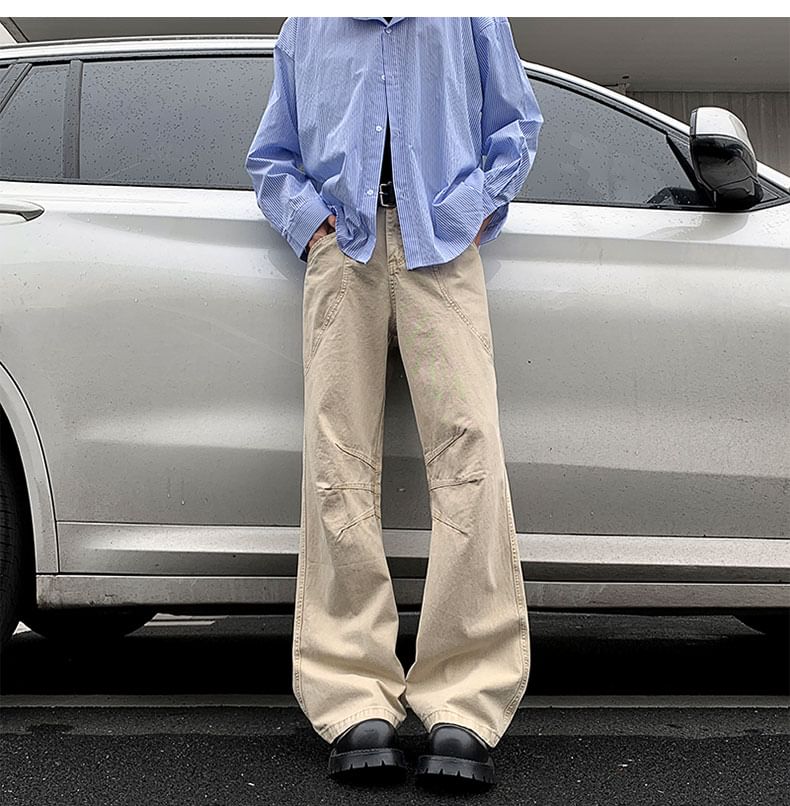Filmas - Mid Rise Plain Flared Cargo Pants