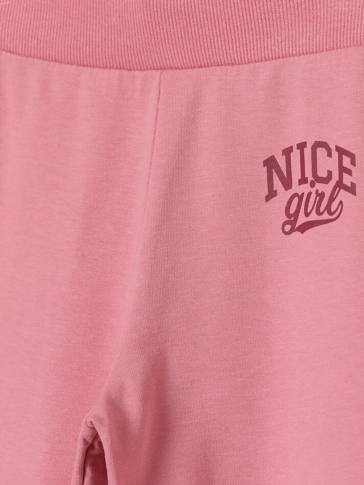 Leggings esportivas com forro de lã - Rosa claro