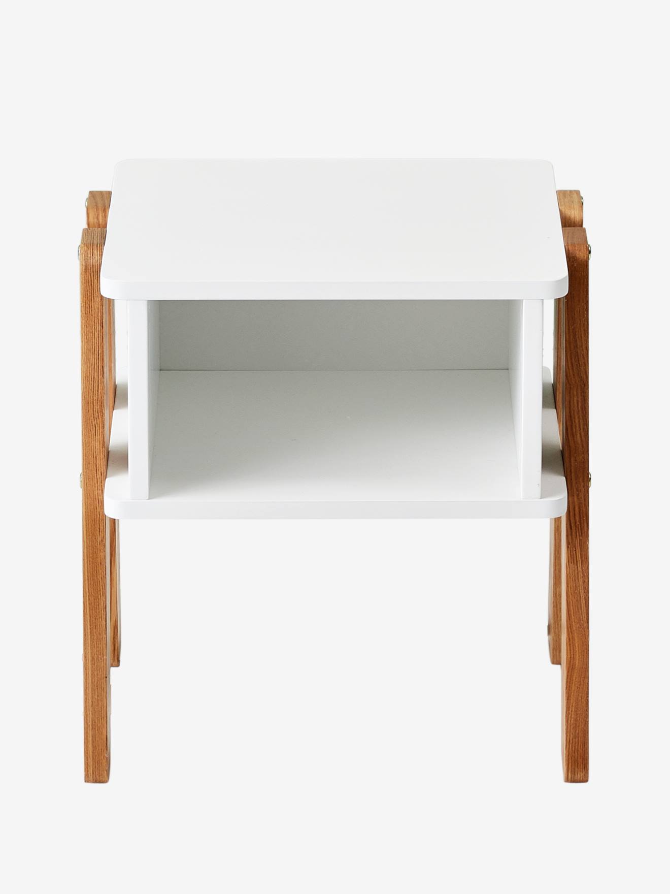 Mesa de cabeceira ARCHITEKT LINE, branca clara, lisa