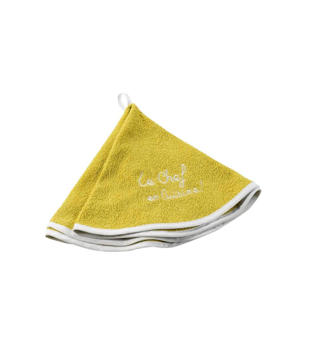 Essuie Main Rond Cuistot 60cm Jaune