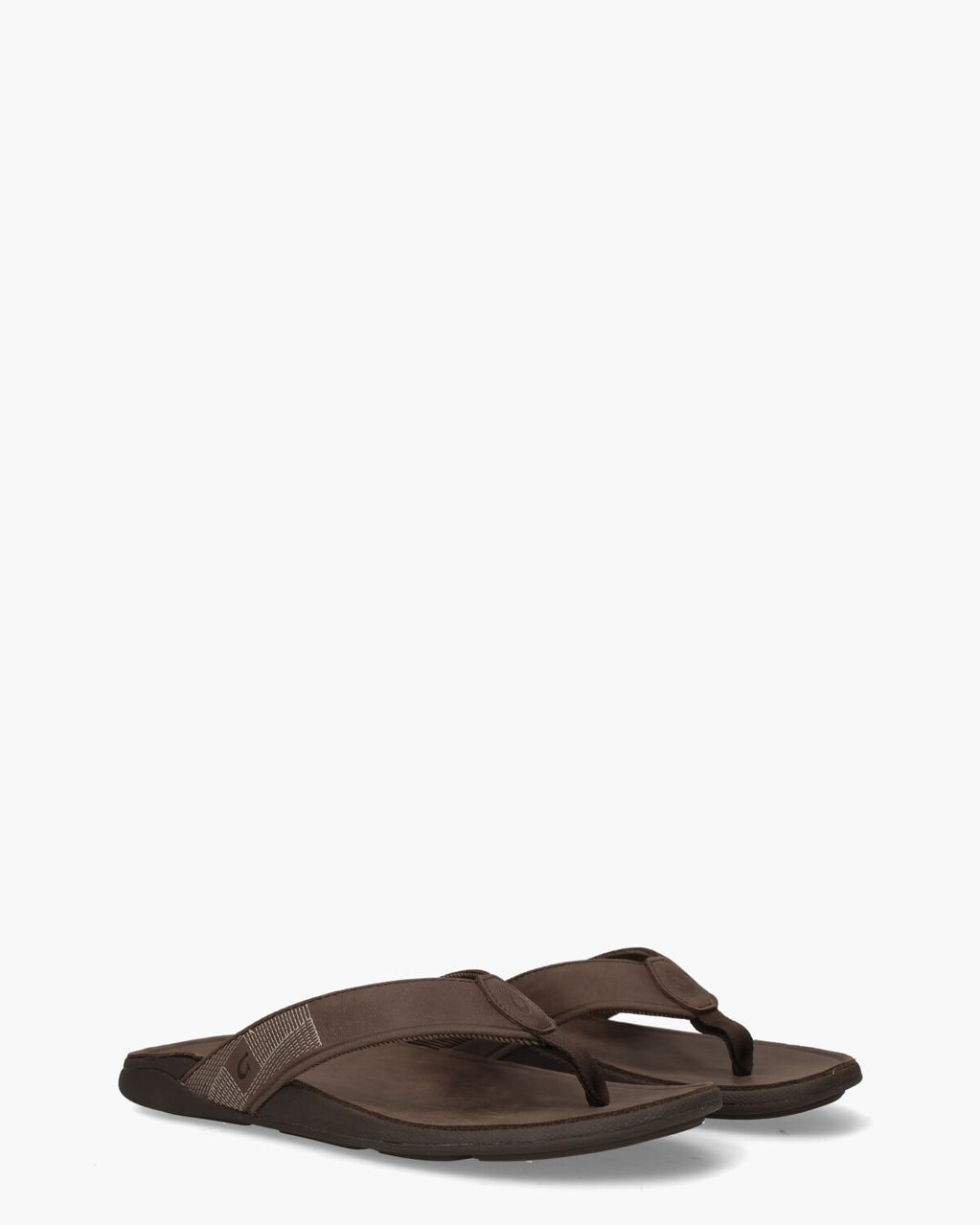 Olukai Tuahine Donkerbruin Herenslippers