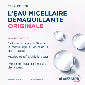 Crealine H2O Solution Micellaire Démaquillante - 850ml